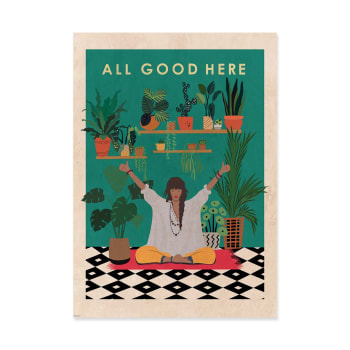 Affiche 50x70 cm - All good here - Wall Chart Co