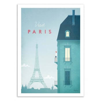 Henry rivers - Affiche 50x70 cm - Visit Paris - Henry Rivers