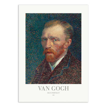 Affiche 50x70 cm - Self-Portrait - Vincent Van Gogh