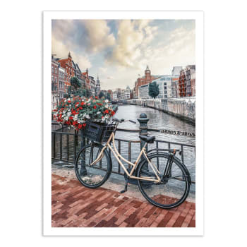 Affiche 50x70 cm - Beautiful Amsterdam - Manjik Pictures
