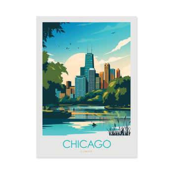 Affiche 50x70 cm - Chicago - Studio Inception