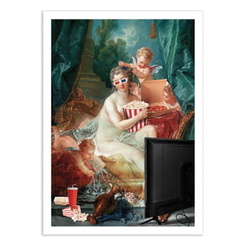Affiche 50x70 cm - Tv and chill - Jonas Loose