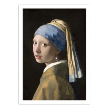 Affiche 50x70 cm - Girl with a Pearl Earring - Vermeer