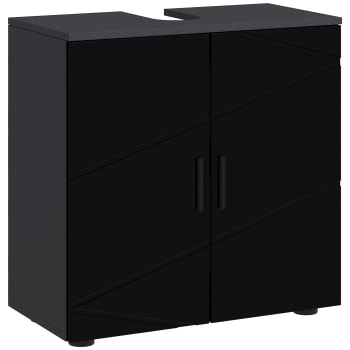 Genérico Wenjingqi - Mobile da bagno per lavabo in legno antico, 60 x 30 x 60 cm, marrone 862232