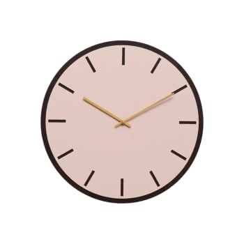 Horloge murale en linoléum rose H2x8x8cm