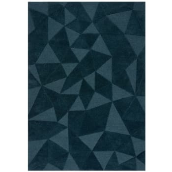 Eclat - Tapis de salon moderne bleu canard moderno 120 x 170