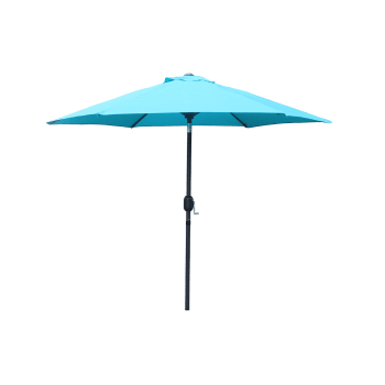 Come - Parasol droit rond 2,5 x 2,5 m bleu turquoise