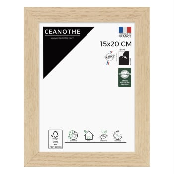 Cadre photo 40x60 cm chêne Alba avec passe-partout 30x40 cm