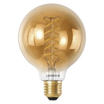 Ampoule intelligente lumineuse en verre doré, 9.5cm