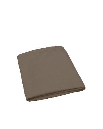 Berta - Funda para cabecero de bouclé marrón de 140x110cm