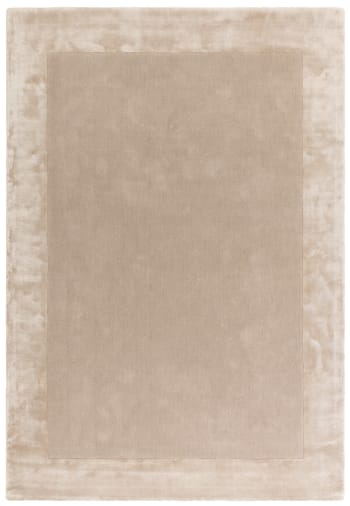 Tosca - Tapis moderne en laine fait main beige 160x230 cm