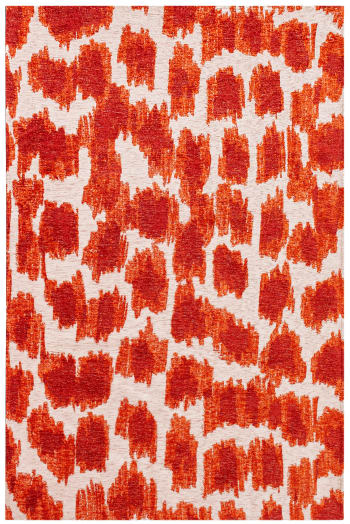Taki - Tapis de salon moderne tissé plat orange 240x340 cm