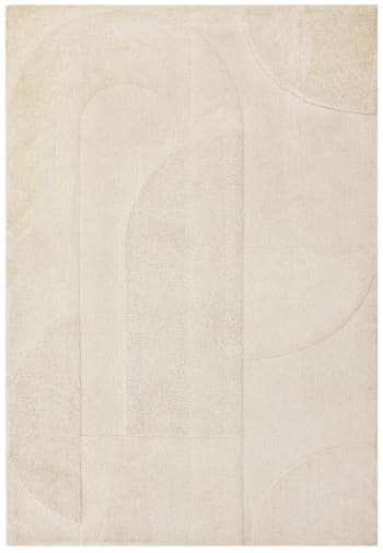 Bona - Tapis de salon moderne blanc 160x230 cm