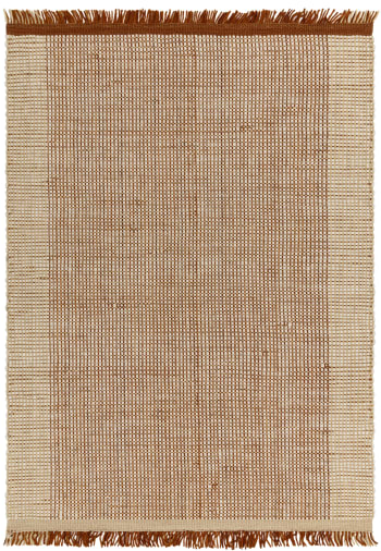 Elysium - Tapis moderne en laine tissé main rouge 160x230 cm