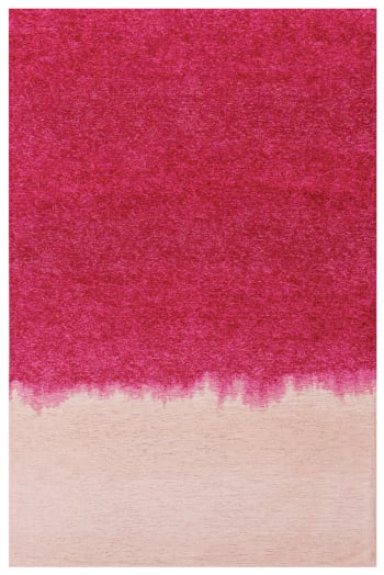 Burst - Tapis de salon moderne tissé plat rose 140x200 cm