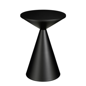 Set Di 2 Tavolini A Sfera In Legno Sheesham E Metallo Nero - Design Moderno - Wohnling Felix S01 - 2