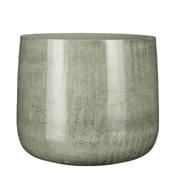 Benson - Macetero de metal gris claro d32
