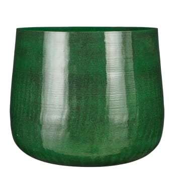 Benson - Vaso in metallo verde scuro D.37
