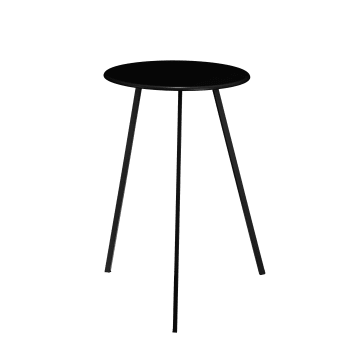Seatle - Tavolino in metallo nero alt.58