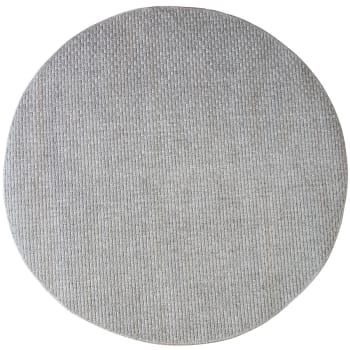 Bangalor - Alfombra aspecto yute gris d160