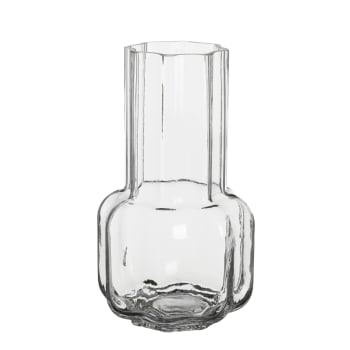 Missouri - Vase aus transparentem Glas H25