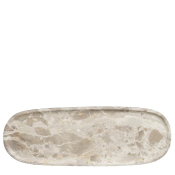 Finnos - Tablett aus beigem Marmor L50
