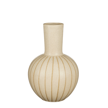 Holm - Vase aus cremefarbener Keramik H42