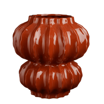 Altea - Vase en céramique rouge H35