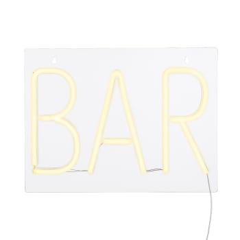 Bar Neonleuchte mit LED-Beleuchtung gelb