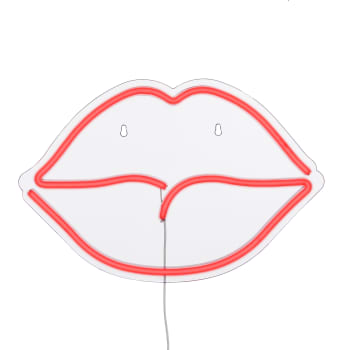 Éclairage néon lèvres rouge L40