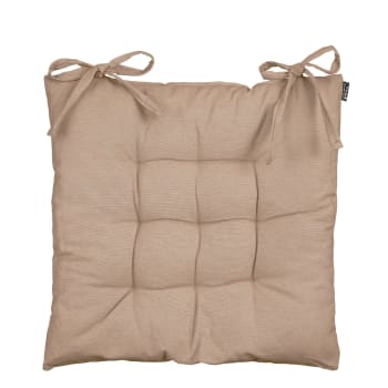 Paddy - Cuscino per sedia in cotone beige 46x46