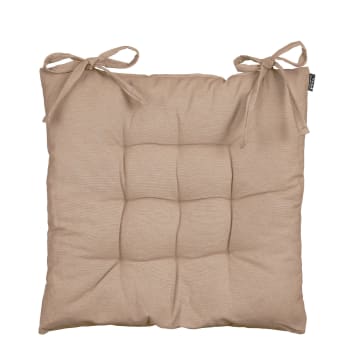 Cuscino Da Sedia In Puro Cotone Ragged Rose - Arancione 40x40 - Morbido E Con Lacci Per Non Scivolare