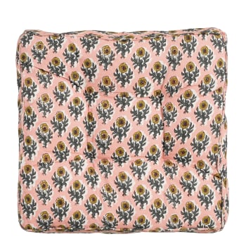 Monaco - Cuscino per materasso in cotone rosa 47x47