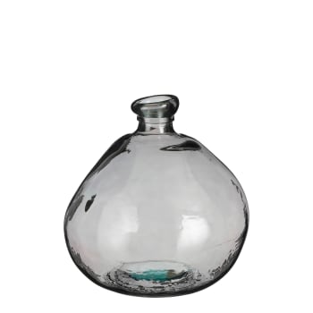 Pinto - Vase en verre recyclé anthracite H33