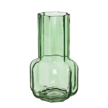 Missouri - Vase en verre vert H25