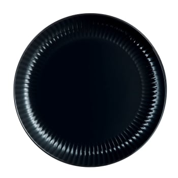 Cottage - Assiette plate noire 25 cm
