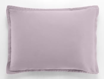 Baton rouge satin - Taie d'oreiller satin de coton violet 50x70 cm