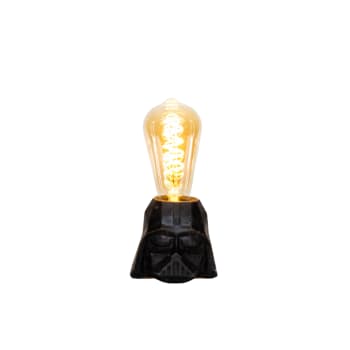 Lampe décorative Dark Vador en béton anthracite avec ampoule filaments