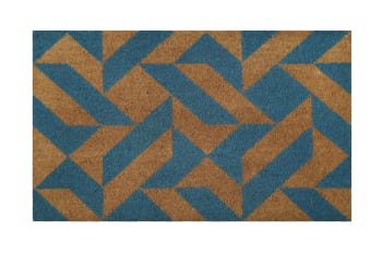 Mainstage - Fußmatte aus Kokosfasern mit blauem Druckmotiv 60x90