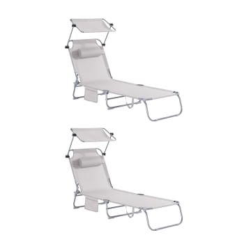 SEDIA DA CAMPEGGIO Lettino Per Il Tempo Libero Lettino Prendisole Lettino Da Spiaggia Lettino Da - Foto 13