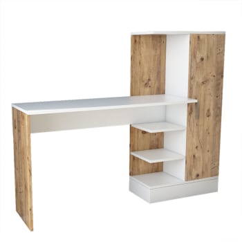 Tehda - Design-Schreibtisch mit Regalen