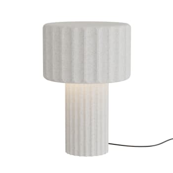 Olimpia - Lampe de table en béton blanc H36cm