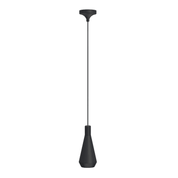 Lua - Lampe à suspension noire lumière concentrique L21cm