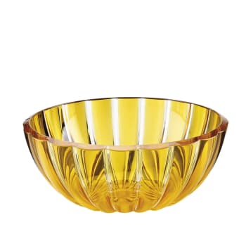 Dolcevita - Saladier en acrylique jaune et transparent 30 cm
