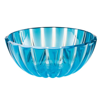 Dolcevita - Saladier en acrylique bleu et transparent 20 cm