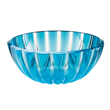 Dolcevita - Saladier en acrylique bleu et transparent 30 cm