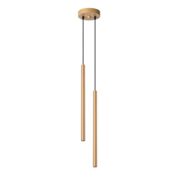 Pastelo - Suspension tube en métal, doré L: 15cm