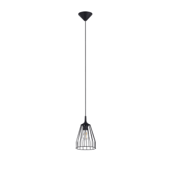 Leyo - Suspension conique en métal, noir L: 15cm