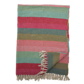 ISNEL - Couvre-lit Coton Multicolore 130X160
