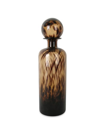 Vase bouteille léopard D11cm